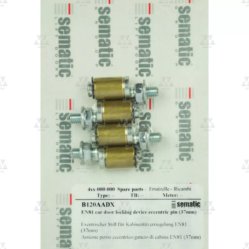 BL-B120AADX | 4 X EN81 CAR DOOR LOCKING DEVICE ECCENTRIC PIN (37MM)